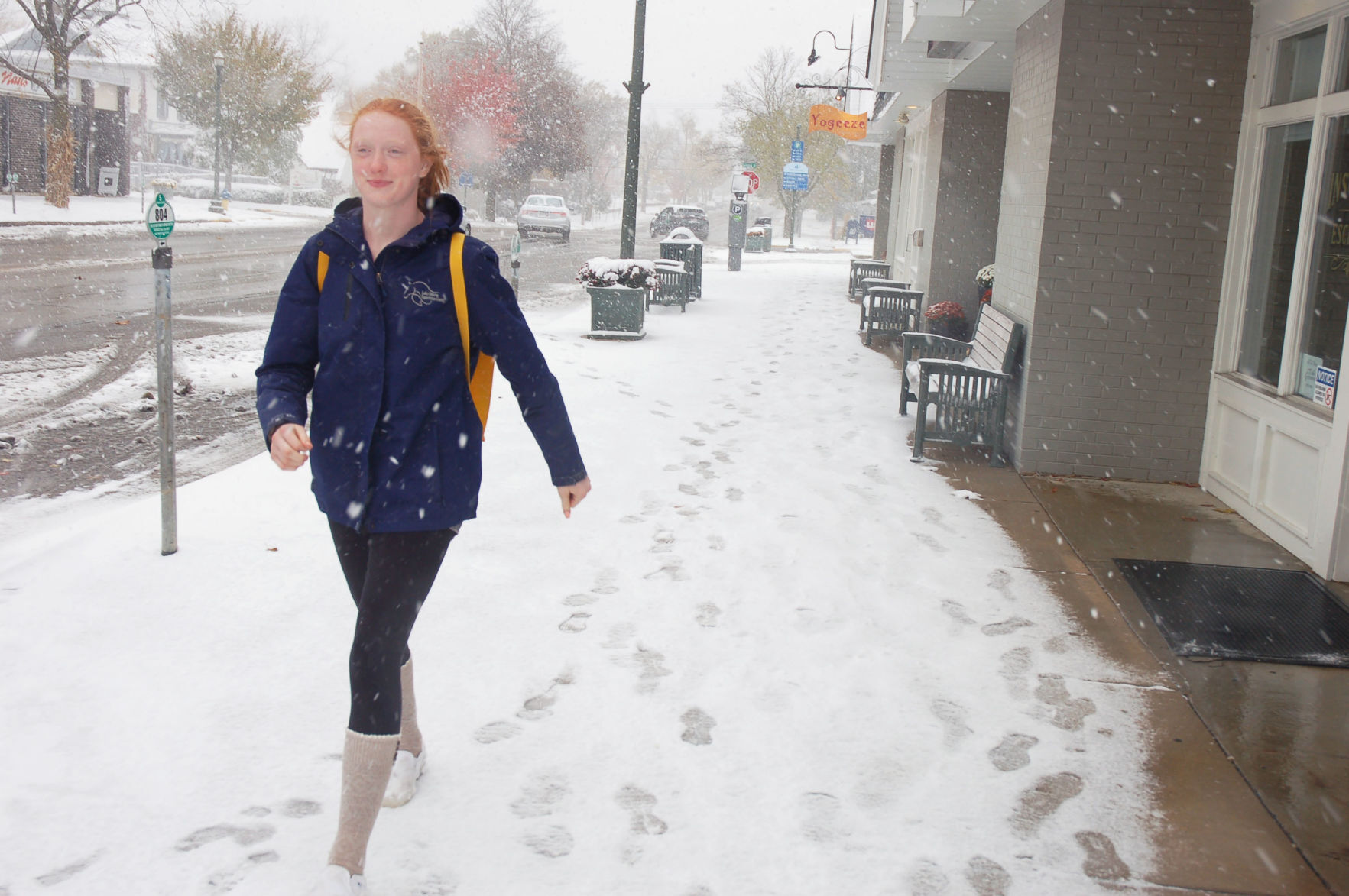 A surprise snowstorm struck the Lake Geneva area last year